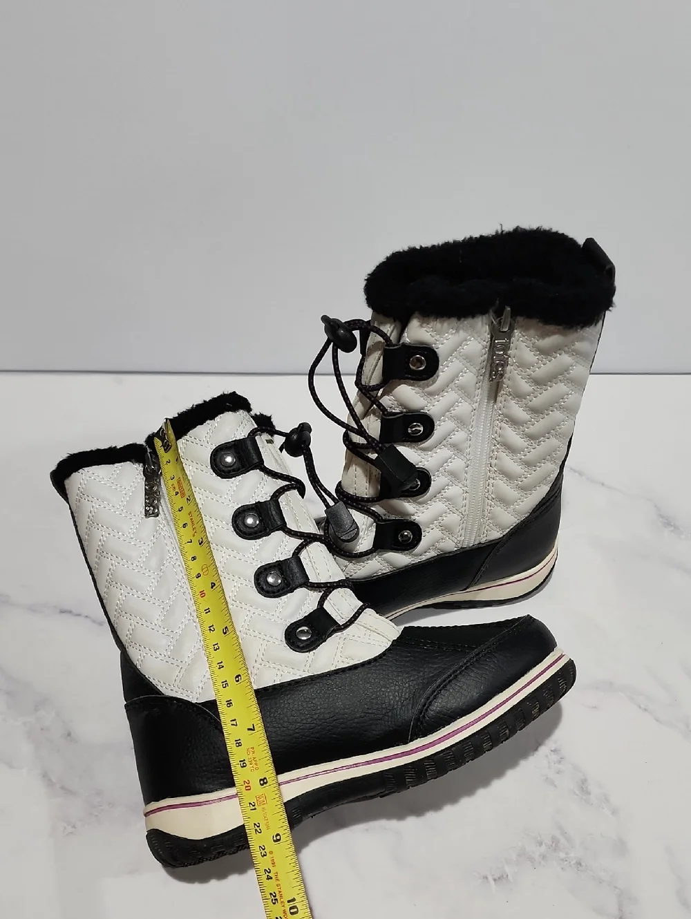 Totes Kylie 2  Black & White  Winter Snow Boots